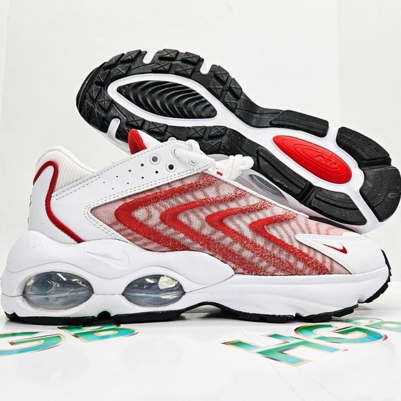 Nike Air Max TW Cushioned Running White University Red DQ3984-104 Men Size New